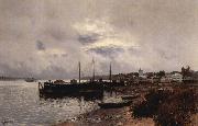 Isaac Levitan Shore oil